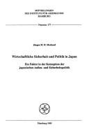 Wirtschaftliche Sicherheit und Politik in Japan