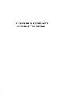 L'Europe de la Renaissance