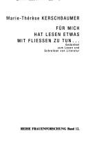 Für mich hat Lesen etwas mit Fliessen zu tun--