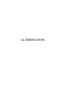 La rosenclature