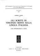Gli scritti di Vinzenzo Monti sulla lingua italiana