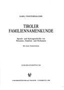 Tiroler Familiennamenkunde