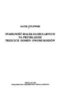 Stabilność białek globularnych na przykładzie trzecich domen owomukoidów