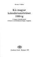 Kis magyar kalendáriumtörténet 1880-ig