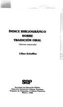 Indice bibliográfico sobre tradición oral