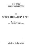 Sobre literatura i art