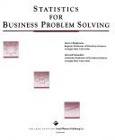 Statistics for business problem solving