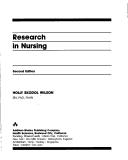 Research in nursing
