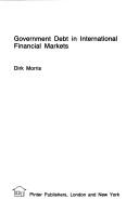 Government debt in international financial markets