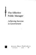 The Effective Public Manager