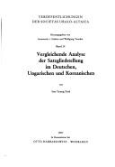 Vergleichende Analyse der Satzgliedstellung im Deutschen, Ungarischen und Koreanischen