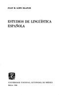 Estudios de lingüística española