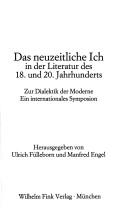 Das Neuzeitliche Ich in der Literatur des 18. und 20. Jahrhunderts
