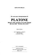 Per una nuova interpretazione di Platone