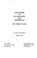 Land mines in El Salvador and Nicaragua