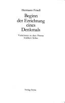 Beginn der Errichtung eines Denkmals