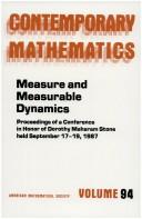 Measure and measurable dynamics