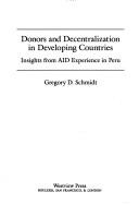 Donors and decentralization in developing countries