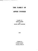 The family of Abner Ponder