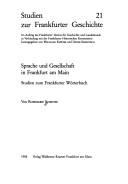 Sprache und Gesellschaft in Frankfurt am Main