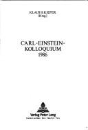 Carl-Einstein-Kolloquium, 1986