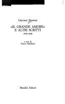 "Il grande amore" e altri scritti, 1939-1948
