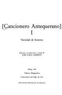 [Cancionero antequerano]