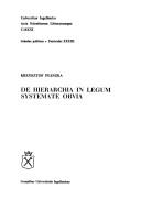 Hierarchia w systemie prawa