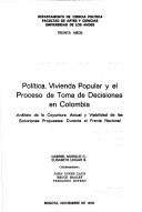 Política, vivienda popular y el proceso de toma de decisiones en Colombia