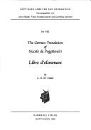 The German translation of Niccolò da Poggibonsi's Libro d'oltramare