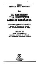 El krausismo y la Institución Libre de Enseñanza