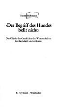 "Der Begriff des Hundes bellt nicht"