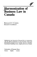 Harmonization of business law in Canada