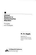 Clinical research in communicative disorders
