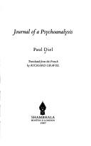Journal of a psychoanalysis