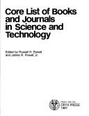 Core list of books and journals in science and technology