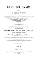 A law dictionary and glossary