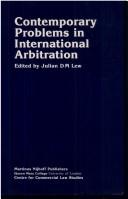 Contemporary problems in international arbitration