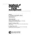 Handbook of chronic pain management