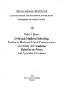 Ovid and medieval schooling