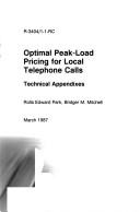 Optimal peak-load pricing for local telephone calls