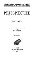 Sentences (Collection Des Universites De France) (French and Greek Edition)