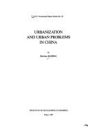 Urbanization and urban problems in China