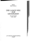 Der lange Weg zur Mündigkeit