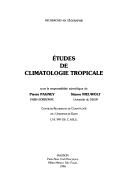 Etudes de climatologie tropicale