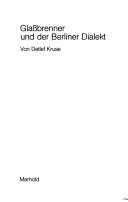 Glassbrenner und der Berliner Dialekt