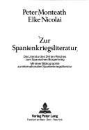 Zur Spanienkriegsliteratur