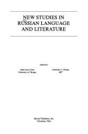 New studies in Russian language and literature