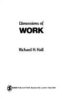 Dimensions ofwork