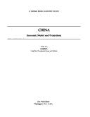 China, economic model and projections